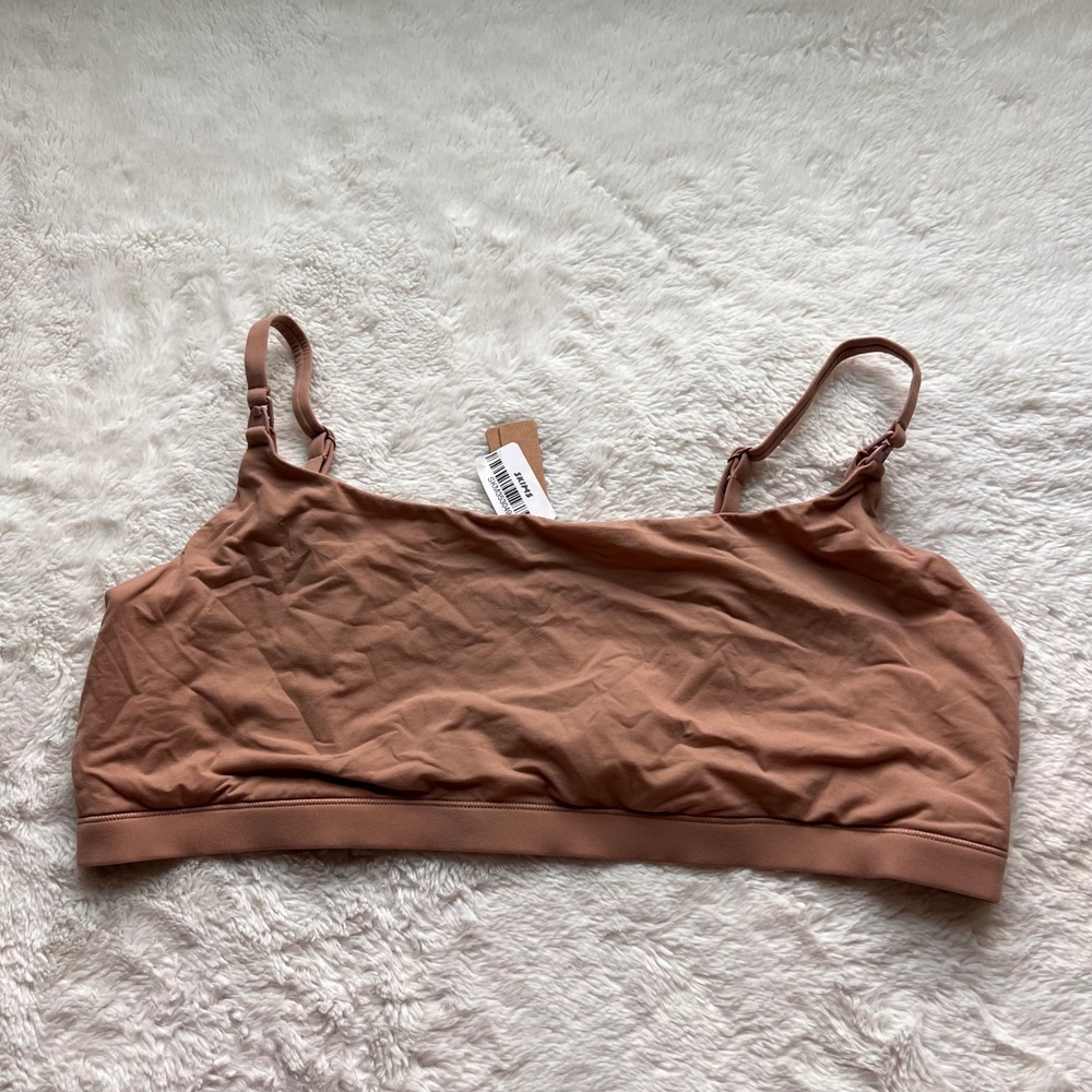 Skims Fits Everybody Maternity Nursing Scoop Bralette Sienna XL SP-SCP-9406W Top